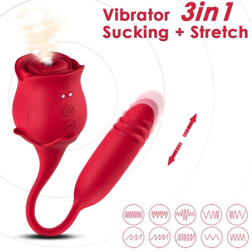 ARMONY - ROSEKNIGTH CLITORIS SUCKER & VIBRATOR RED