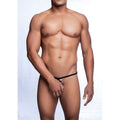 MOB - BLACK TEAR-SHAPED THONG SIZE L/XL