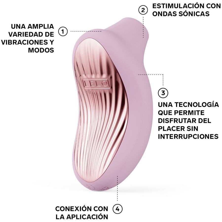 LELO - SONA 3 CRUISE SONIC CLITORAL MASSAGER SOFT PINK